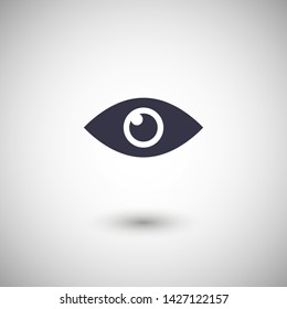 Eye vector icon. Open eye icon, The eye of the beholder. Web design icon. Symbol of the human eye. Vector EPS 10