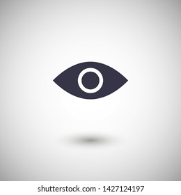 Eye vector icon. Open eye icon, The eye of the beholder. Web design icon. Symbol of the human eye. Vector EPS 10