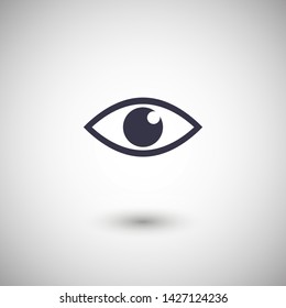 Eye vector icon. Open eye icon, The eye of the beholder. Web design icon. Symbol of the human eye. Vector EPS 10
