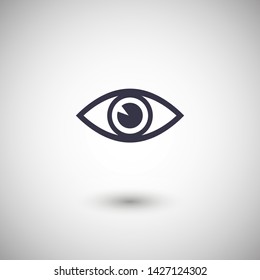 Eye vector icon. Open eye icon, The eye of the beholder. Web design icon. Symbol of the human eye. Vector EPS 10