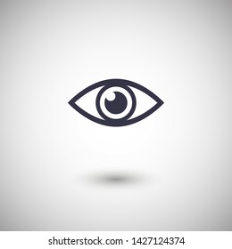 Eye vector icon. Open eye icon, The eye of the beholder. Web design icon. Symbol of the human eye. Vector EPS 10