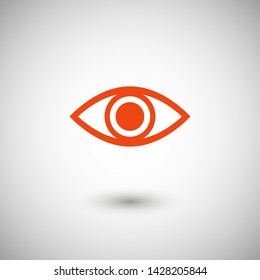 Eye vector icon. Open eye icon, The eye of the beholder. Web design icon. Symbol of the human eye. Vector EPS 10