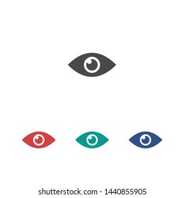 Eye vector icon. Open eye icon, The eye of the beholder. Web design icon. Symbol of the human eye. Vector EPS 10