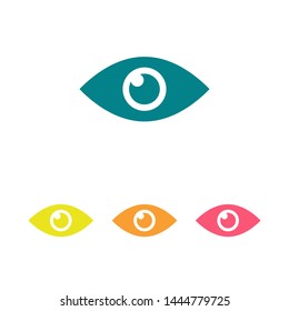 Eye vector icon. Open eye icon, The eye of the beholder. Web design icon. Symbol of the human eye. Vector EPS 10