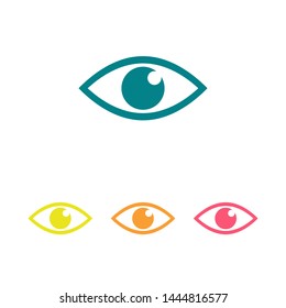 Eye vector icon. Open eye icon, The eye of the beholder. Web design icon. Symbol of the human eye. Vector EPS 10
