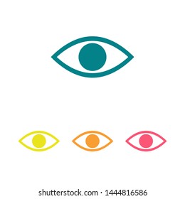 Eye vector icon. Open eye icon, The eye of the beholder. Web design icon. Symbol of the human eye. Vector EPS 10