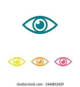 Eye vector icon. Open eye icon, The eye of the beholder. Web design icon. Symbol of the human eye. Vector EPS 10