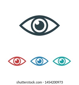 Eye vector icon. Open eye icon, The eye of the beholder. Web design icon. Symbol of the human eye. Vector EPS 10