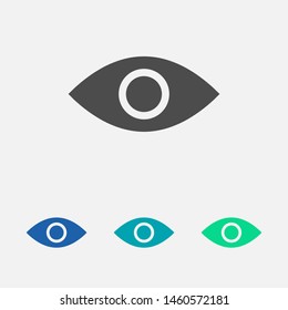 Eye vector icon. Open eye icon, The eye of the beholder. Web design icon. Symbol of the human eye. Vector EPS 10