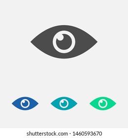 Eye vector icon. Open eye icon, The eye of the beholder. Web design icon. Symbol of the human eye. Vector EPS 10