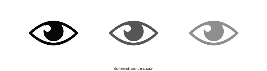 Eye vector icon. Open eye icon, The eye of the beholder. Web design icon. Symbol of the human eye. Vector EPS 10