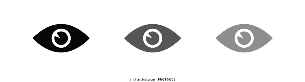 Eye vector icon. Open eye icon, The eye of the beholder. Web design icon. Symbol of the human eye. Vector EPS 10