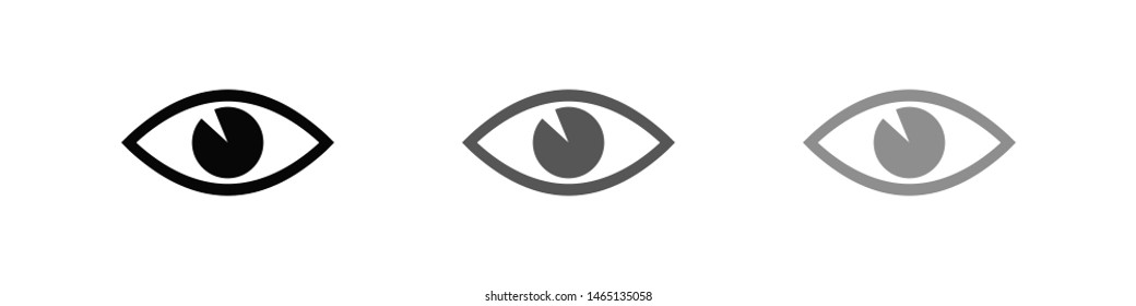 Eye vector icon. Open eye icon, The eye of the beholder. Web design icon. Symbol of the human eye. Vector EPS 10