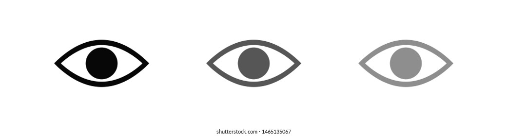 Eye vector icon. Open eye icon, The eye of the beholder. Web design icon. Symbol of the human eye. Vector EPS 10