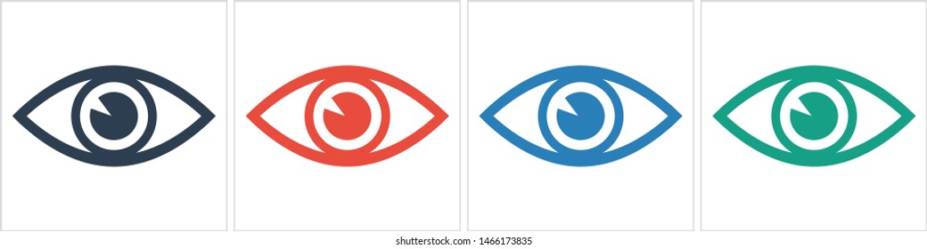 Eye vector icon. Open eye icon, The eye of the beholder. Web design icon. Symbol of the human eye. Vector EPS 10