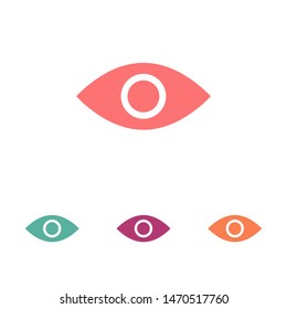 Eye vector icon. Open eye icon, The eye of the beholder. Web design icon. Symbol of the human eye. Vector EPS 10