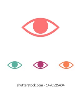 Eye vector icon. Open eye icon, The eye of the beholder. Web design icon. Symbol of the human eye. Vector EPS 10