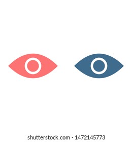 Eye vector icon. Open eye icon, The eye of the beholder. Web design icon. Symbol of the human eye. Vector EPS 10