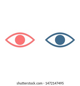 Eye vector icon. Open eye icon, The eye of the beholder. Web design icon. Symbol of the human eye. Vector EPS 10