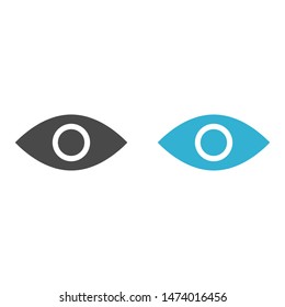 Eye vector icon. Open eye icon, The eye of the beholder. Web design icon. Symbol of the human eye. Vector EPS 10