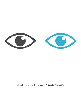 Eye vector icon. Open eye icon, The eye of the beholder. Web design icon. Symbol of the human eye. Vector EPS 10