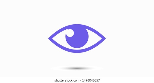Eye vector icon. Open eye icon, The eye of the beholder. Web design icon. Symbol of the human eye. Vector EPS 10