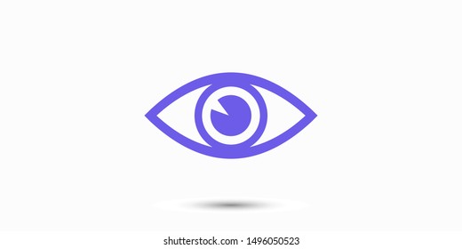 Eye vector icon. Open eye icon, The eye of the beholder. Web design icon. Symbol of the human eye. Vector EPS 10