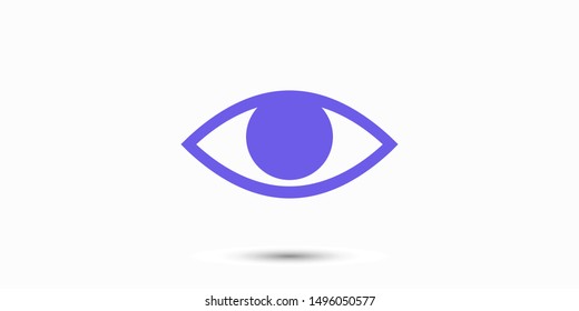 Eye vector icon. Open eye icon, The eye of the beholder. Web design icon. Symbol of the human eye. Vector EPS 10