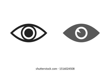Eye vector icon. Open eye icon, The eye of the beholder. Web design icon. Symbol of the human eye. Vector EPS 10