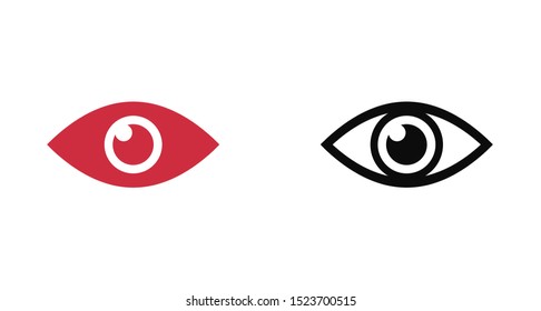 Eye vector icon. Open eye icon, The eye of the beholder. Web design icon. Symbol of the human eye. Vector EPS 10