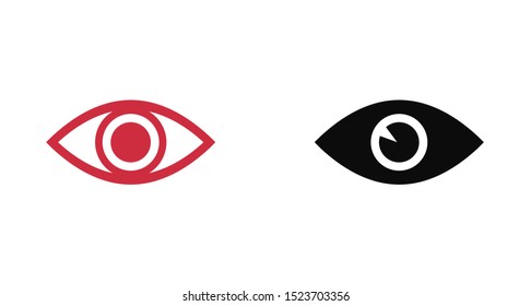 Eye vector icon. Open eye icon, The eye of the beholder. Web design icon. Symbol of the human eye. Vector EPS 10