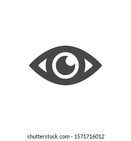 Eye vector icon. Open eye icon, The eye of the beholder. vector icon Web design icon. Symbol of the human eye.