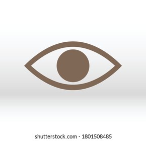Eye vector icon. Open eye icon, The eye of the beholder. Web design icon. Symbol of the human eye. Vector EPS 10