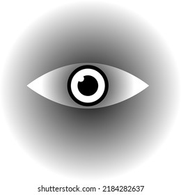Eye vector icon. Open eye icon, The eye of the beholder