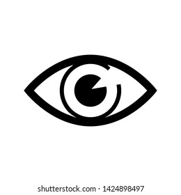 Eye vector icon. see illustration education sign. vision symbol or logo.