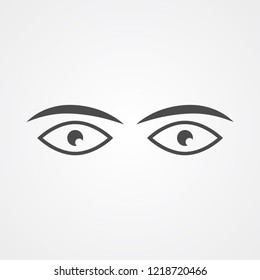 Eye vector icon sign symbol