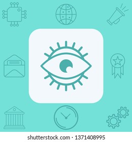 Eye vector icon sign symbol