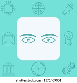 Eye vector icon sign symbol