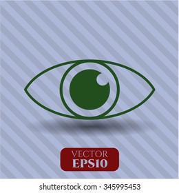 Eye vector icon or symbol