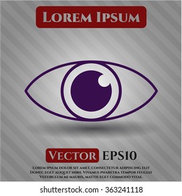 Eye vector icon or symbol