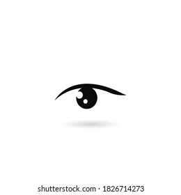 Icono de vector ocular. Ilustración de símbolo