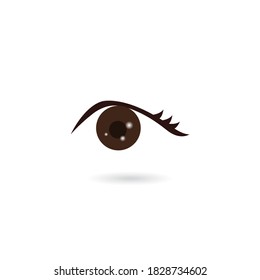 Icono de vector ocular. Ilustración de símbolo