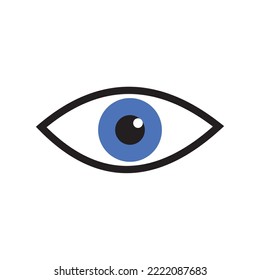 símbolo de símbolo de icono de vector de ojos