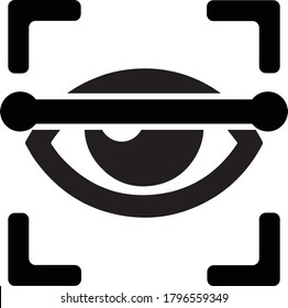 eye vector icon, eye temperature icon