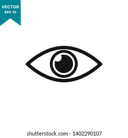 eye vector icon in trendy flat design 