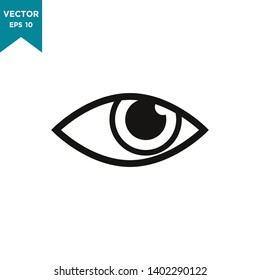 eye vector icon in trendy flat design 