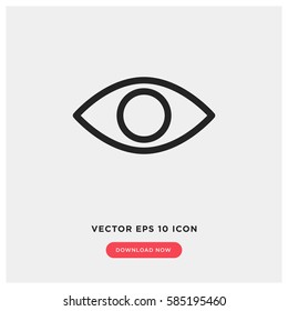 Eye vector icon, view symbol. Modern, simple flat vector illustration for web site or mobile app