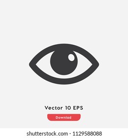 Eye vector icon. Vision, look symbol.   Linear style sign for mobile concept and web design. Eye and seen symbol logo illustration. vector graphics - Vector.