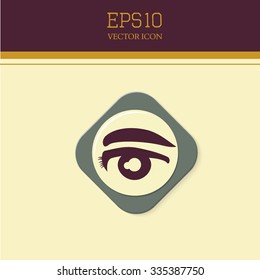 Eye vector icon.eyebrow