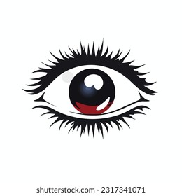Vektorgrafik der Augen. Symbol für Augen. schöne Augengrafik 